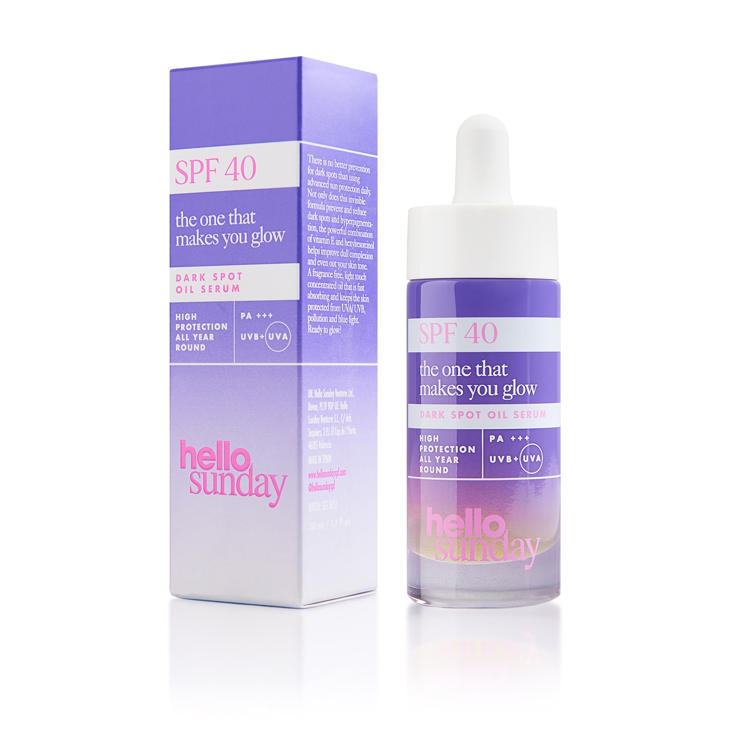 THE ONE THAT MAKES YOU GLOW - DARK SPOT SERUM SPF 40 (SUERO ANTI-MACHAS)